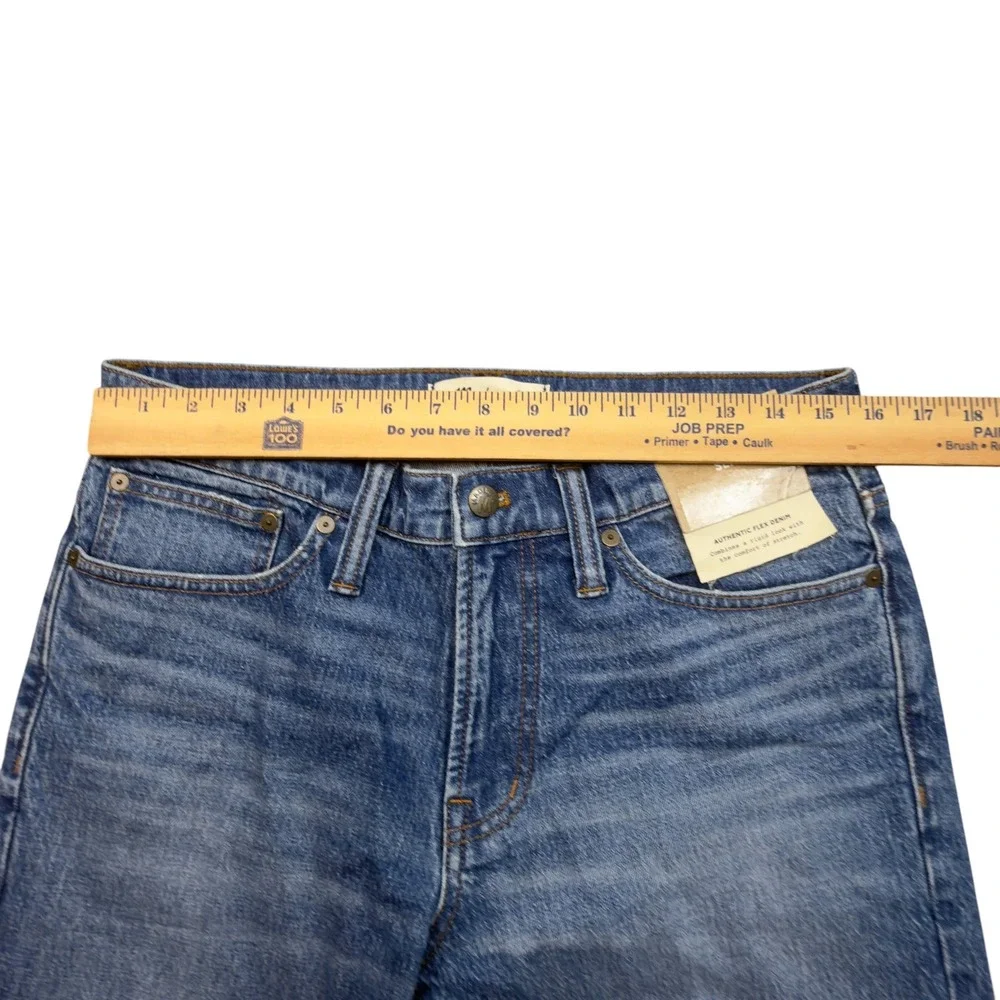 Madewell Men 30X32 Slim Authentic Flex Premium Denim Jeans Straight Medium Wash